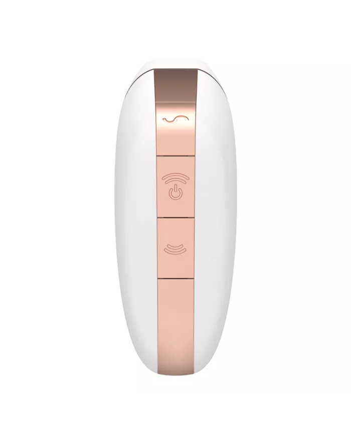 SATISFYER - STIMULATEUR ET VIBRATEUR AIR LOVE TRIANGLE BLANC