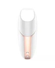 SATISFYER - STIMULATEUR ET VIBRATEUR AIR LOVE TRIANGLE BLANC