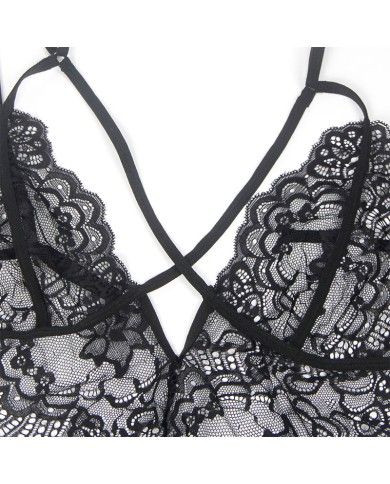 SUBBLIME - COSTUME DE POLICE CORPS EN DENTELLE NOIR S/M