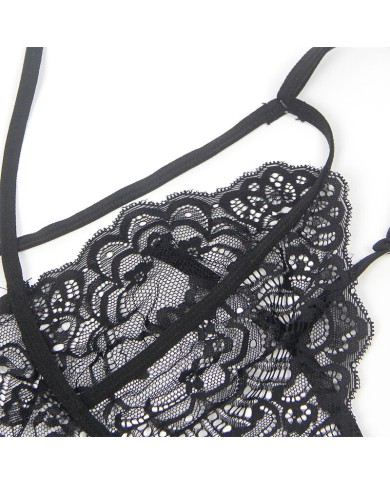 SUBBLIME - COSTUME DE POLICE CORPS EN DENTELLE NOIR S/M