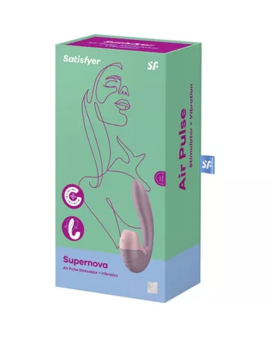 SATISFYER - SUPERNOVA AIR PULSE STIMULATEUR ET VIBRATION ROSE SATISFYER - SUPERNOVA AIR PULSE STIMULATEUR ET VIBRATION ROSE