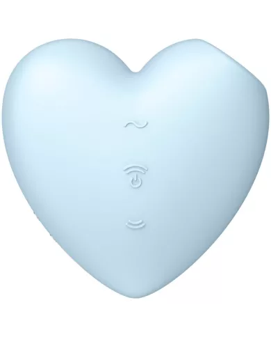 SATISFYER - CUTIE HEART STIMULATEUR ET VIBRATEUR DE PULSE D'AIR BLEU