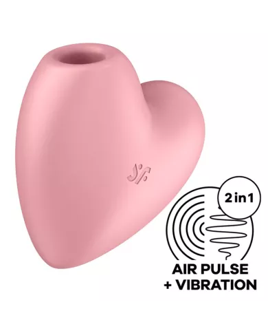 SATISFYER - CUTIE HEART STIMULATEUR ET VIBRATEUR DE PULSE D'AIR ROSE