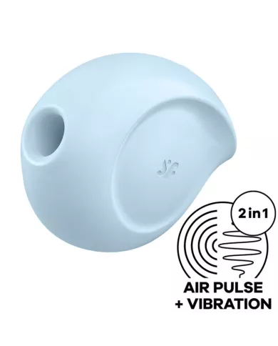 SATISFYER - STIMULATEUR ET VIBRATEUR D'IMPULSIONS D'AIR SUGAR RUSH BLEU