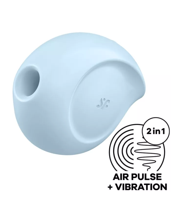 SATISFYER - STIMULATEUR ET VIBRATEUR D'IMPULSIONS D'AIR SUGAR RUSH BLEU
