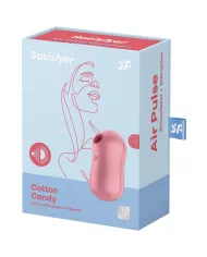 SATISFYER - STIMULATEUR ET VIBRATEUR D'IMPULSIONS D'AIR DE BARBE À COTON ROSE