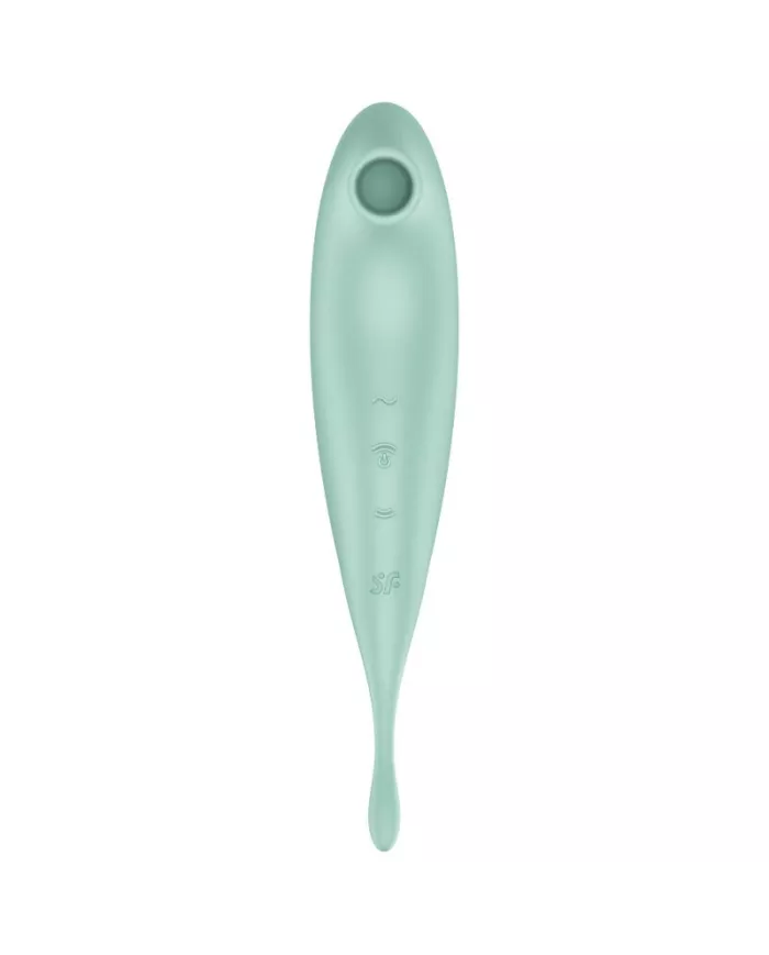 SATISFYER - APPLICATION DE STIMULATEUR ET VIBRATEUR TWIRLING PRO+ VERT