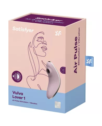 SATISFYER - VULVA LOVER 1 STIMULATEUR ET VIBRATEUR AIR PULSE VIOLET