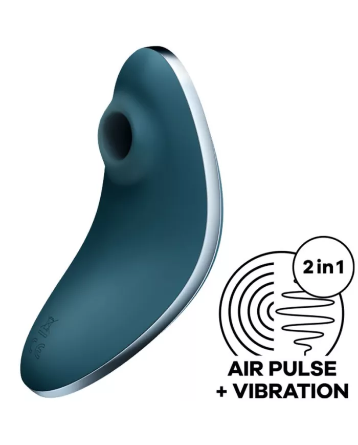 SATISFYER - VULVA LOVER 1 STIMULATEUR ET VIBRATEUR AIR PULSE BLEU SATISFYER - VULVA LOVER 1 STIMULATEUR ET VIBRATEUR AIR PULSE BLEU
