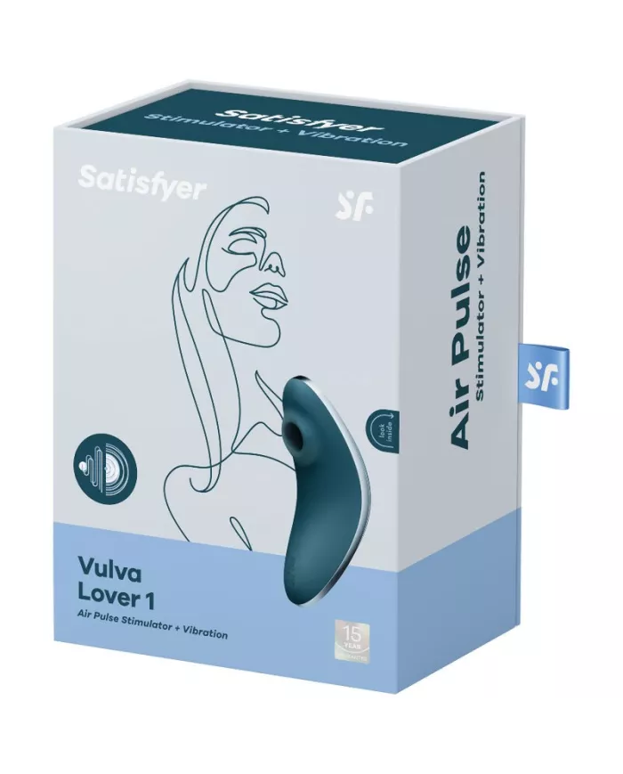SATISFYER - VULVA LOVER 1 STIMULATEUR ET VIBRATEUR AIR PULSE BLEU SATISFYER - VULVA LOVER 1 STIMULATEUR ET VIBRATEUR AIR PULSE BLEU