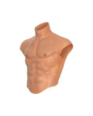 DÉSIR CACHÉ - T-SHIRT TORSE MASCULIN EN SILICONE ALTER EGO AVEC ESTHÉTIQUE DES ABS