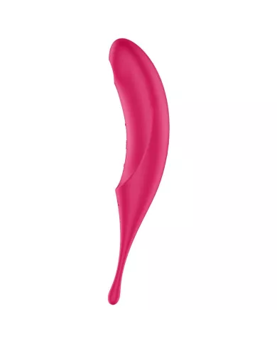 SATISFYER - STIMULATEUR ET VIBRATEUR TWIRLING PRO AIR PULSE ROUGE