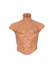 DÉSIR CACHÉ - T-SHIRT TORSE MASCULIN EN SILICONE ALTER EGO AVEC ESTHÉTIQUE DES ABS