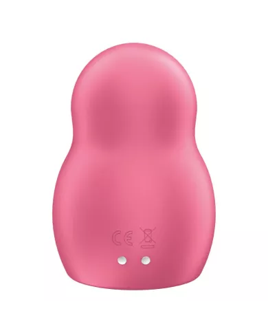 SATISFYER - STIMULATEUR ET VIBRATEUR DOUBLE AIR PULSE PRO TO GO 1 ROUGE