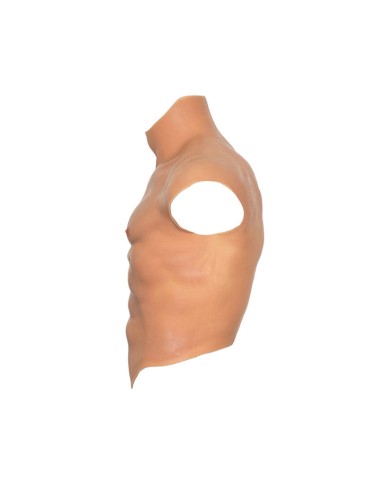 DÉSIR CACHÉ - T-SHIRT TORSE MASCULIN EN SILICONE ALTER EGO AVEC ESTHÉTIQUE DES ABS