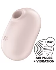 SATISFYER - STIMULATEUR ET VIBRATEUR DOUBLE AIR PULSE PRO TO GO 2 BEIGE SATISFYER - STIMULATEUR ET VIBRATEUR DOUBLE AIR PULSE PRO TO GO 2 BEIGE