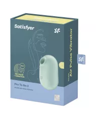 SATISFYER - STIMULATEUR ET VIBRATEUR DOUBLE AIR PULSE PRO TO GO 2 VERT SATISFYER - STIMULATEUR ET VIBRATEUR DOUBLE AIR PULSE PRO TO GO 2 VERT