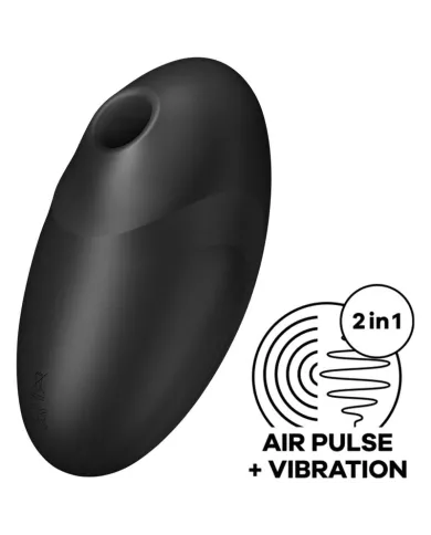 SATISFYER - STIMULATEUR ET VIBRATEUR VULVA LOVER 3 NOIR