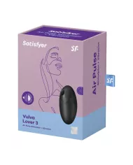 SATISFYER - STIMULATEUR ET VIBRATEUR VULVA LOVER 3 NOIR SATISFYER - STIMULATEUR ET VIBRATEUR VULVA LOVER 3 NOIR