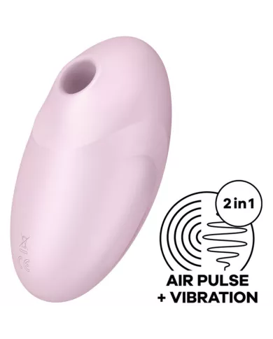 SATISFYER - STIMULATEUR ET VIBRATEUR VULVA LOVER 3 ROSE