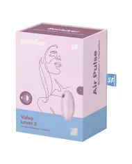 SATISFYER - STIMULATEUR ET VIBRATEUR VULVA LOVER 3 ROSE