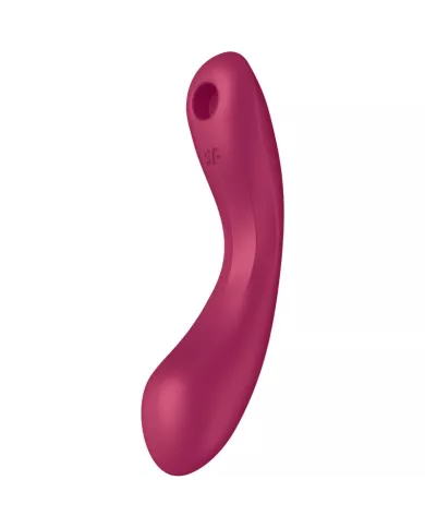 SATISFYER - CURVE TRINITY 1 AIR PULSE VIBRATION ROUGE