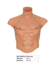 DÉSIR CACHÉ - T-SHIRT TORSE MASCULIN EN SILICONE ALTER EGO AVEC ESTHÉTIQUE DES ABS