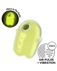 SATISFYER - GLOWING GHOST AIR PULSE & VIBRATEUR JAUNE SATISFYER - GLOWING GHOST AIR PULSE & VIBRATEUR JAUNE