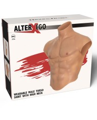 DÉSIR CACHÉ - T-SHIRT TORSE MASCULIN EN SILICONE ALTER EGO AVEC ESTHÉTIQUE DES ABS