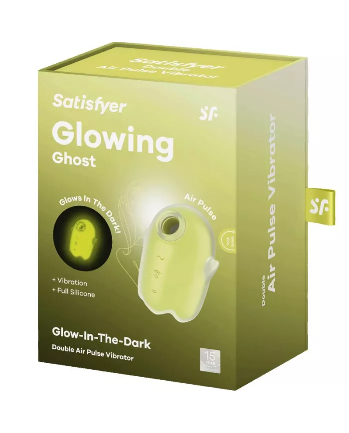 SATISFYER - GLOWING GHOST AIR PULSE & VIBRATEUR JAUNE SATISFYER - GLOWING GHOST AIR PULSE & VIBRATEUR JAUNE
