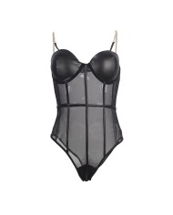 SUBBLIME - BODY NOIR BRETELLES CHAÎNE S/M