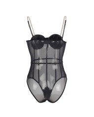 SUBBLIME - BODY NOIR BRETELLES CHAÎNE S/M