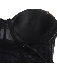 SUBBLIME - BODY NOIR BRETELLES CHAÎNE S/M