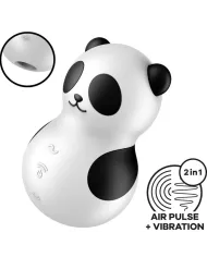 SATISFYER - POCKET PANDA STIMULATEUR & VIBRATEUR NOIR ET BLANC SATISFYER - POCKET PANDA STIMULATEUR & VIBRATEUR NOIR ET BLANC