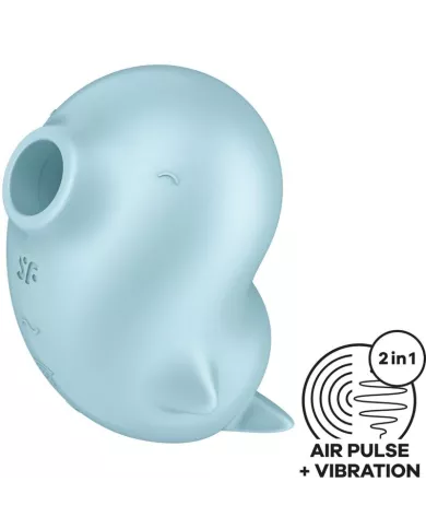 SATISFYER - SASSY SEAL STIMULATEUR ET VIBRATEUR BLEU SATISFYER - SASSY SEAL STIMULATEUR ET VIBRATEUR BLEU