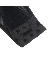 SUBBLIME - TEDDY AVEC JARRETIÈRE DÉTAIL POITRINE NOIR S/M