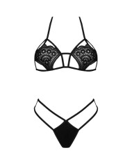 LIVCO CORSETTI FASHION - SOUTIEN-GORGE + STRING JIMENA LC 20216 NOIR TAILLE UNIQUE