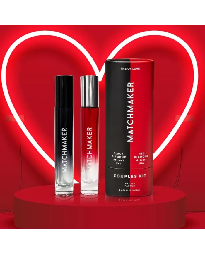 EYE OF LOVE - MATCHMAKER PHEROMONE 2PC SET COUPLES KIT ATTIRE HER & HIM 20 ML
