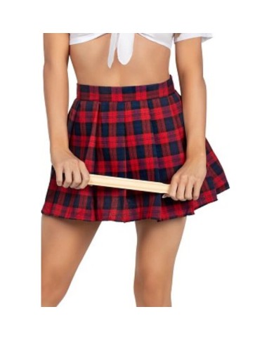 LEG AVENUE - COSTUME COLLÉGIALE CLASSIQUE ROUGE M/L