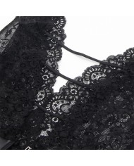 SUBBLIME - 954390 BODY SEXY AVEC PORTE-JARRETELLES NOIR L/XL