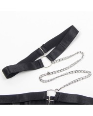 SUBBLIME - 954390 BODY SEXY AVEC PORTE-JARRETELLES NOIR L/XL