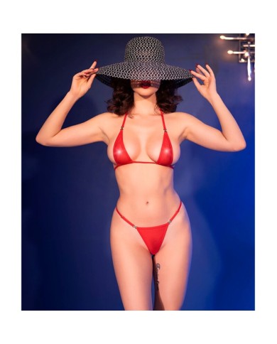 CHILIROSE - CR 4840 MICRO BIKINI ROUGE S/M