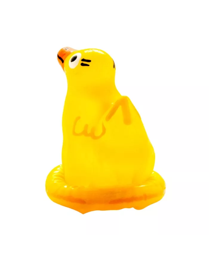 CONDOMERIE - PRÉSERVATIFS FANTAISIE PEINTS À LA MAIN EN FORME DE CANARD CONDOMERIE - PRÉSERVATIFS FANTAISIE PEINTS À LA MAIN EN FORME DE CANARD