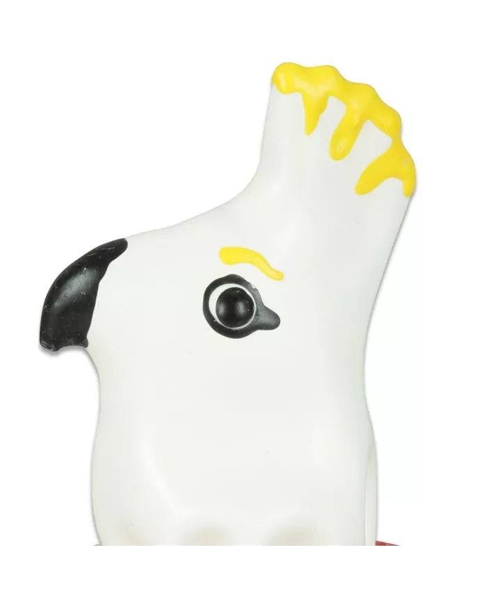 CONDOMERIE - PRÉSERVATIFS FANTAISIE PEINTS À LA MAIN PERROQUET BLANC CONDOMERIE - PRÉSERVATIFS FANTAISIE PEINTS À LA MAIN PERROQUET BLANC