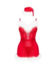 LIVCO CORSETTI FASHION - AGETHE LC 90607 CHEMISE + STRING + BONNET DE NOËL L/XL
