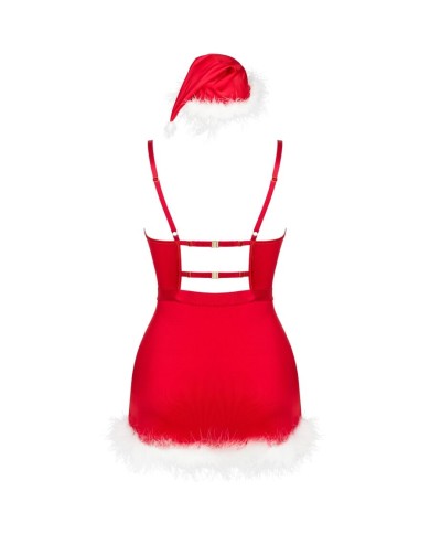 LIVCO CORSETTI FASHION - AGETHE LC 90607 CHEMISE + STRING + BONNET DE NOËL L/XL