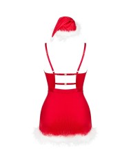 LIVCO CORSETTI FASHION - AGETHE LC 90607 CHEMISE + STRING + BONNET DE NOËL L/XL