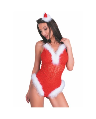 LIVCO CORSETTI FASHION - BODY DE NOËL PÈRE NOËL COQUIN LC 90706 S/M
