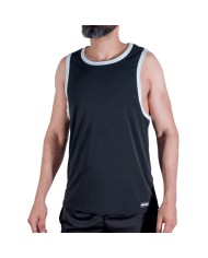 MACHO - CMV004 T-SHIRT DE SPORT NOIR TAILLE S/M