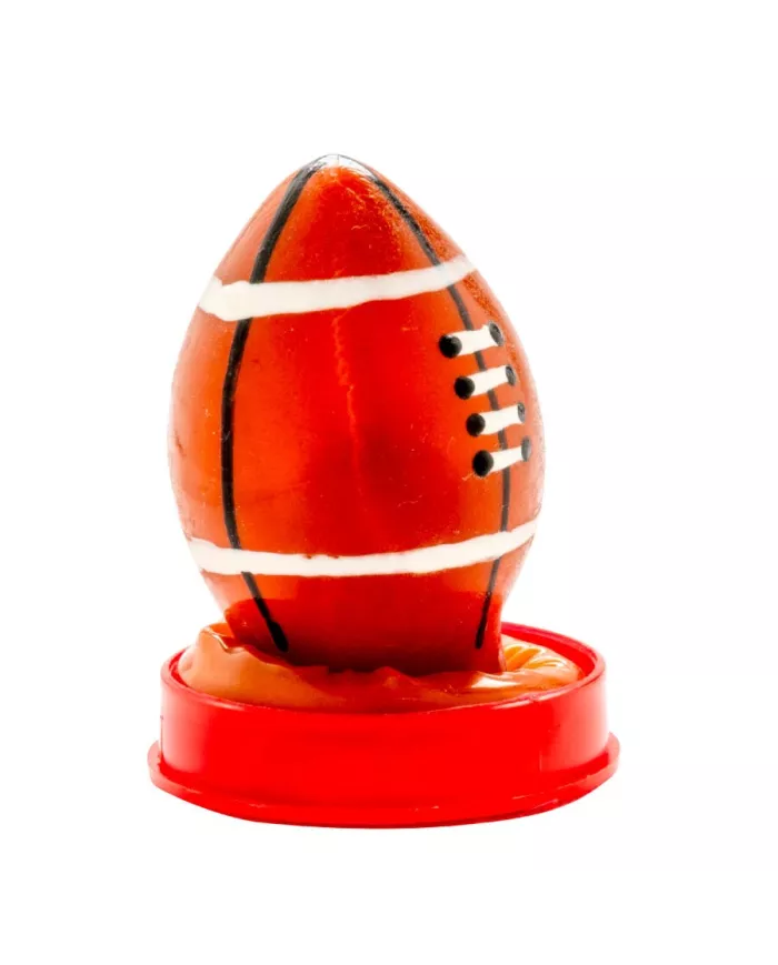 CONDOMERIE - PRÉSERVATIFS FANTAISIE PEINTS À LA MAIN BALLON DE RUGBY